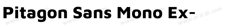 Pitagon Sans Mono Ex字体转换